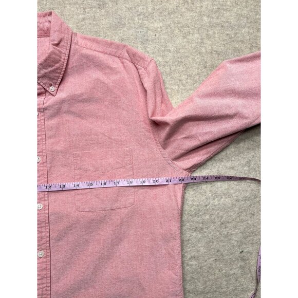 J. Crew Oxford Slim Pink Button Down Long Sleeve Dress Shirt Men XL Preppy Offic - Picture 7 of 8